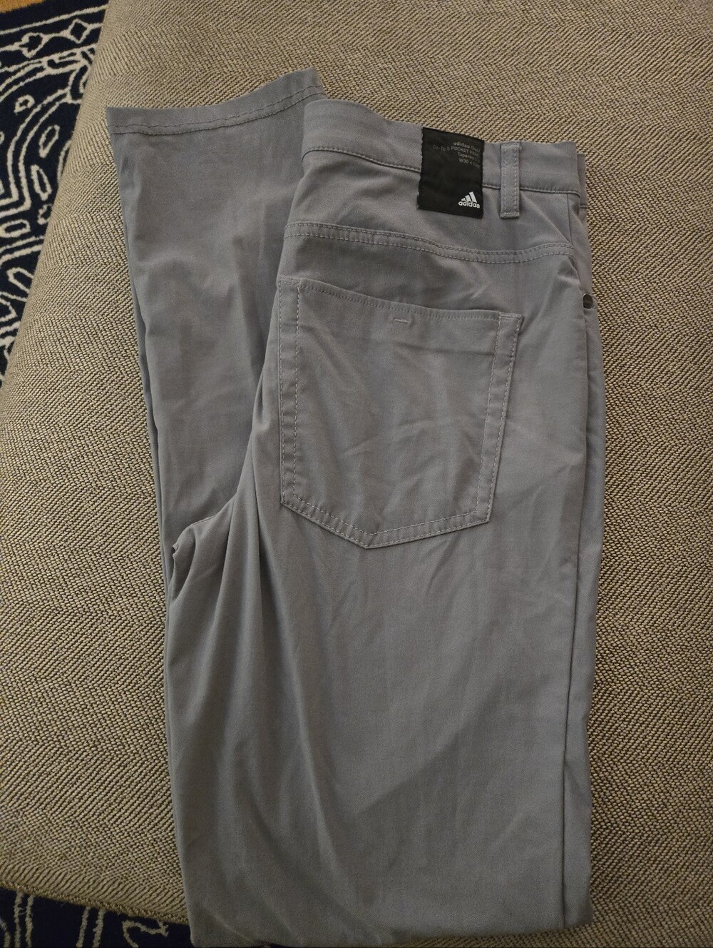 Adidas Men's Gray Gold Pants